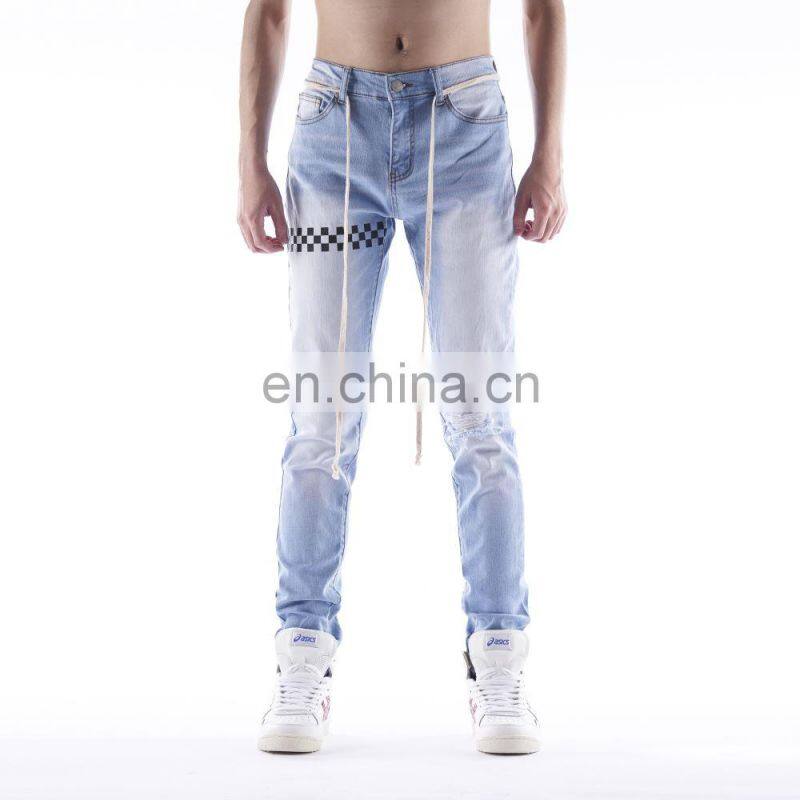 DiZNEW European Casual Wholesale Denim Men Plain Jeans