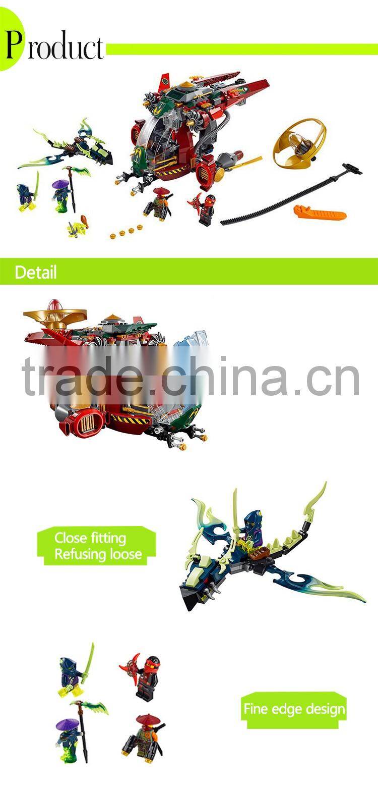 2016 newest products Super Fighter plastic connecting blocks for kids