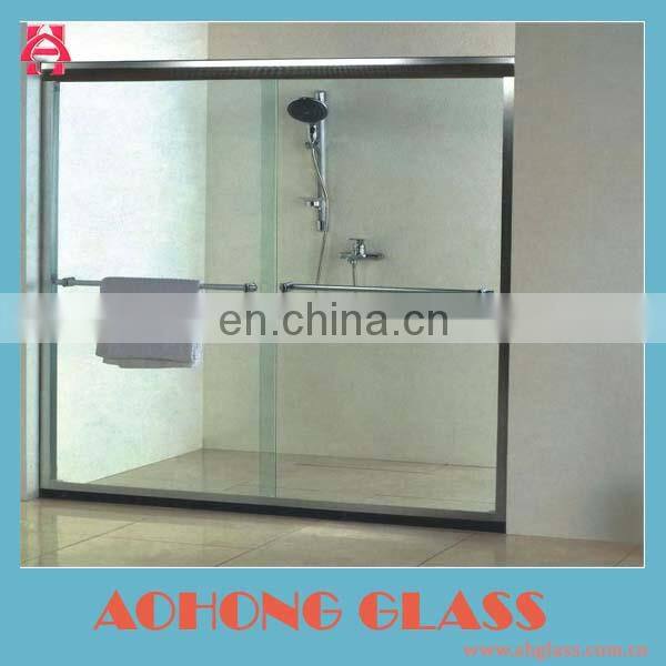 Hebei Tempered Glass Flat Architectural Iso Curved Tempered Glass , Curved Glass for Construction