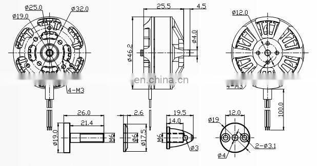 cheap price 48V 1000W bldc brushless dc motor brushless electric motor