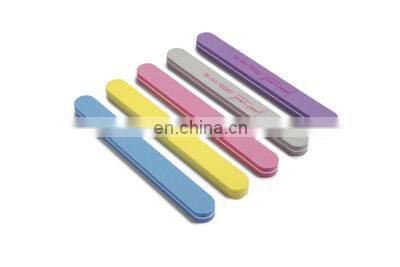 Professional Round abrasive Sponge Custom Printed 80 100 120 150 180 240 grit finger nail file