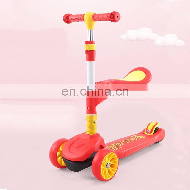 3in1 Kick Scooter with Removable Seat Great for Kids & Toddlers Girls or Boys Adjustable Height