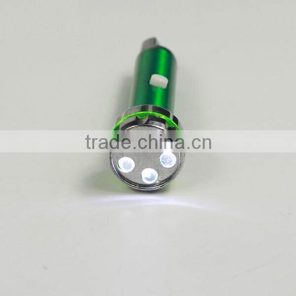Customized made metal led keychain made in China