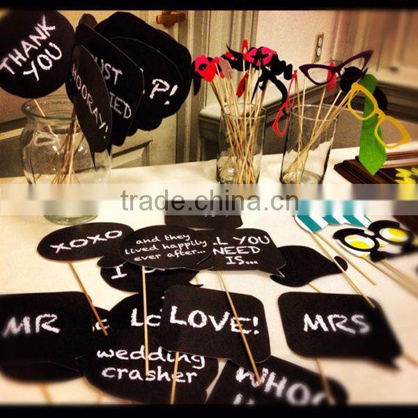 Wedding Photo Booth Props Signs Speech Bubbles on a Stick Party Shower Decor SW014