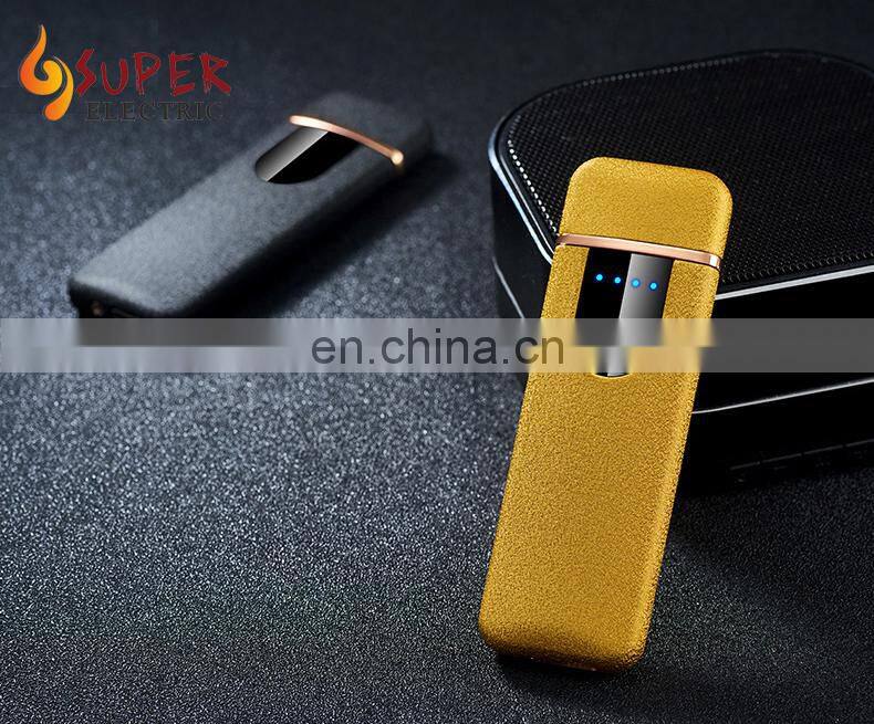 Colorful heating coil touch sensing electronic USB lighter