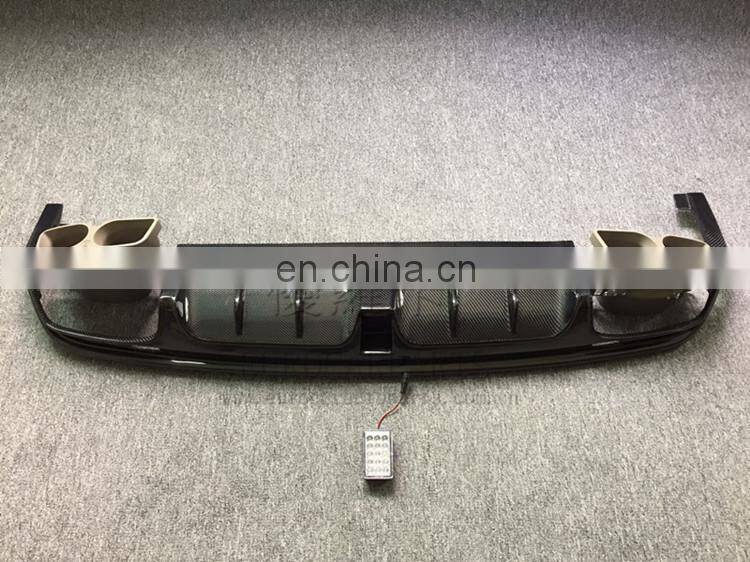 s class w222 rear diffuser exhasut tips muffler tips carbon finber diffuser for w222 to B style 2016 2017 MB auto parts for w222