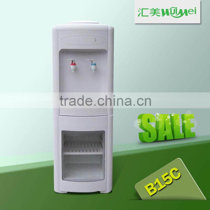 Hot warm cold 3 tap water dispenser with children protect water tap