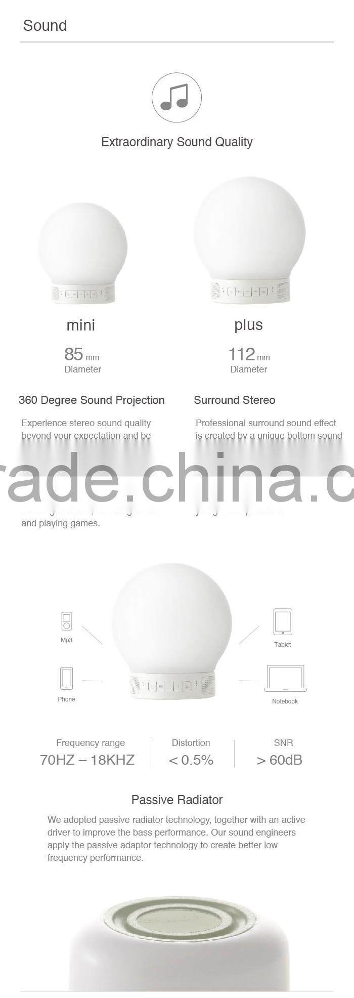 Popular Bluetooth Portable Led Light Mini Lamp Speaker