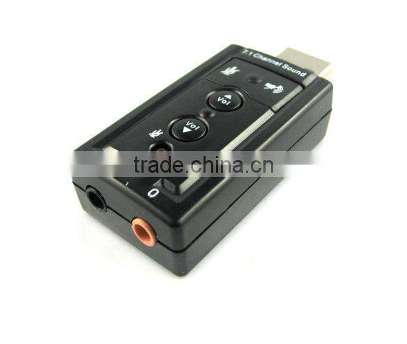 Hot sale USB External 7.1 Channel Audio Device Sound Card Adapter For Laptop