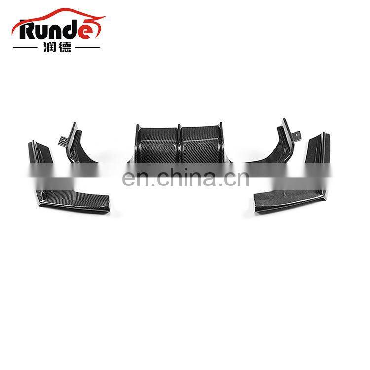 RD Carbon Fiber Rear Lip For BMW M3 M4 F80 F82 V Style Bumper 2014-2020