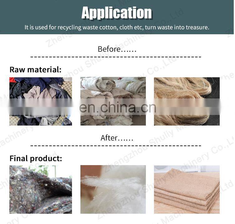 Textile recycling cotton machine machine recycling textile clothes recycling machine