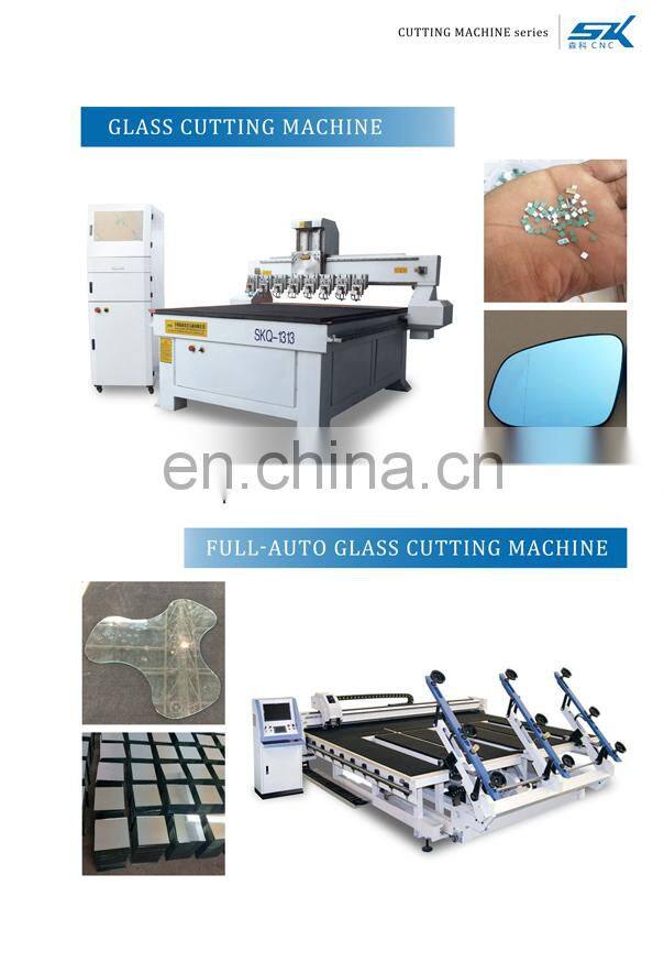 car mirror automatic round glass cutting machine/cnc glass cutting machine/multi spindle glass cutting machine price