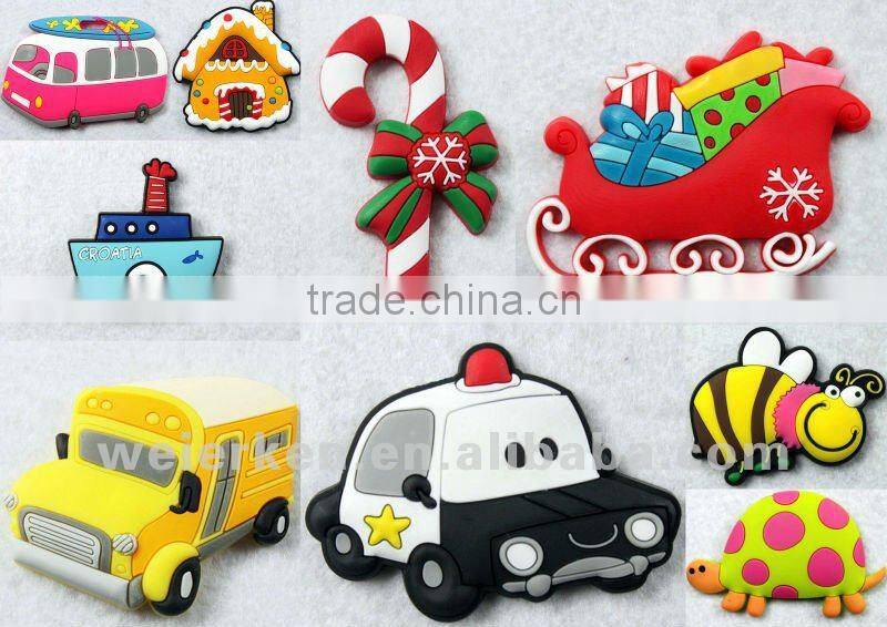 2013 most popular promotional soft rubber fridge magnet