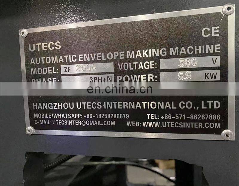 ZF250A c5 c6  c7 c8 Automatic small pocket envelope bag forming machine