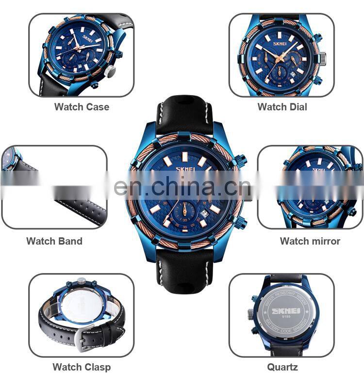 New arrival skmei 9189 luxury fashion electronic watches quartz analog watch