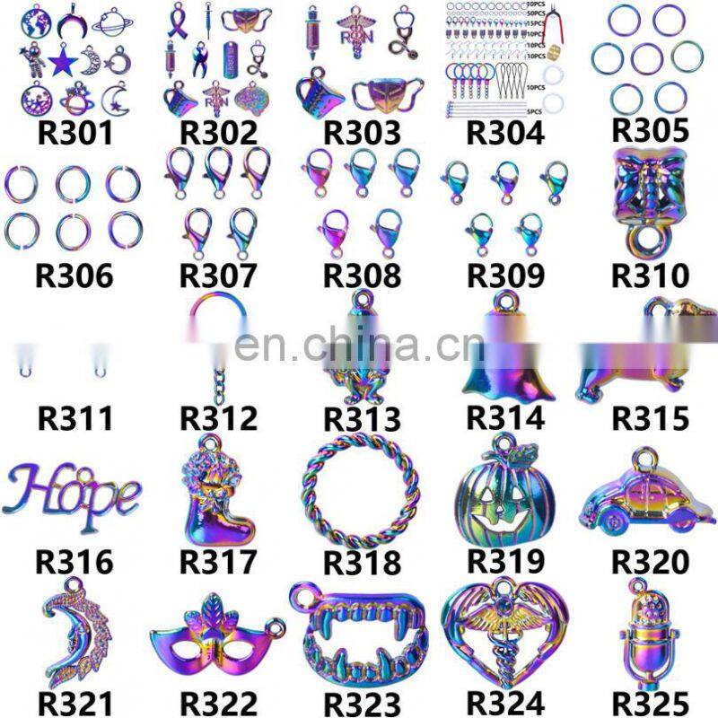 100Pcs Mixed Colorful Metal Animals Charms Beads For Jewelry Making DIY Bracelet Pendant Necklace Accessories Findings