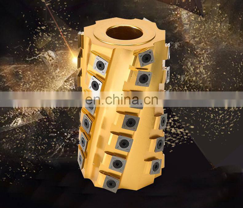 LIVTER Four side planer helical planer with oblique cutting type and re cutting spiral cutter head for profile milling