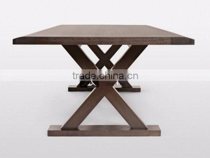 DT-071 Long X Legs Dining Room Eating Table