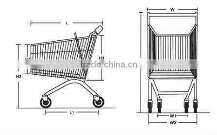 Shopping trolly wholesale shopping cart