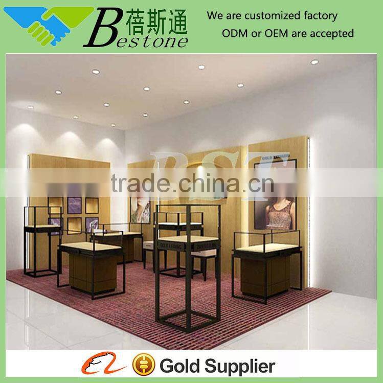 brand high grade commercial glass metal display cabinets