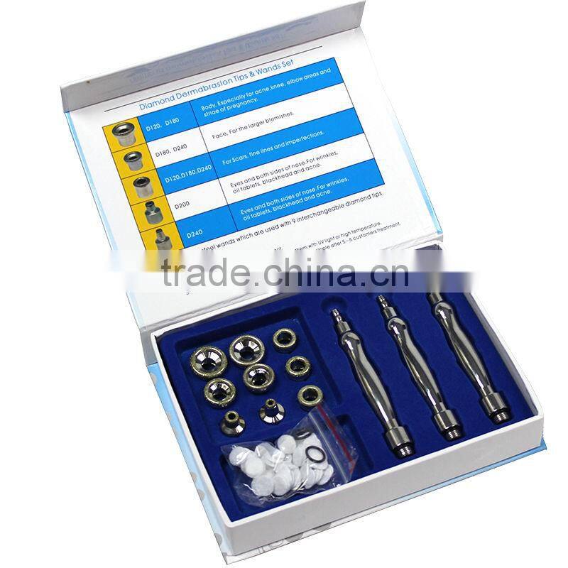 2015 new products beauty supply 3 in 1 multifunction diamond microdermabrasion ultrasound and hot & cold hammer beauty machine