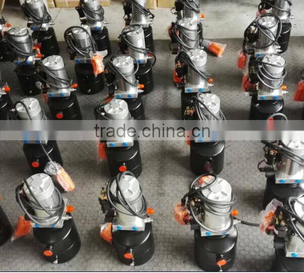 wireless remote control 12v hydraulic power units for 12 ton trailers