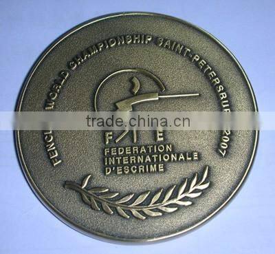 customized russia coin 3D falcon logo coin