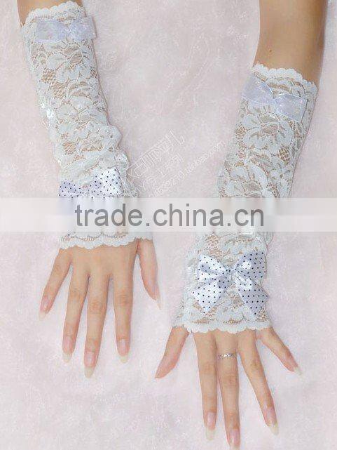 fashion black lace gloves