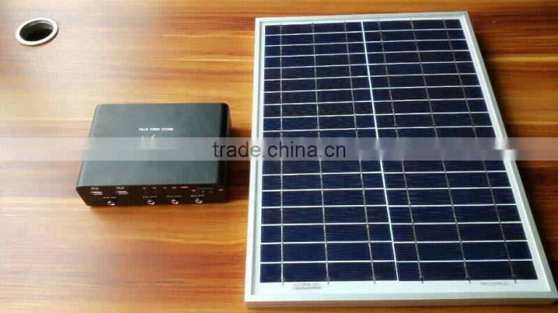10W 20W high performance factory supply lithium ion battery system solar, portable solar power system