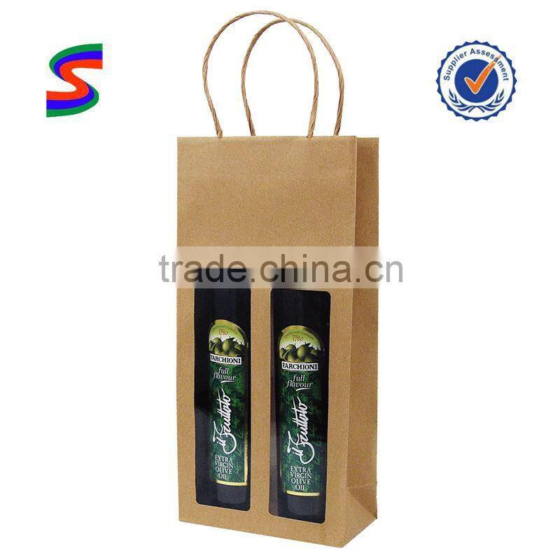Wholesale Non Woven Wine Bag Drawstring Wine Bottle Bag