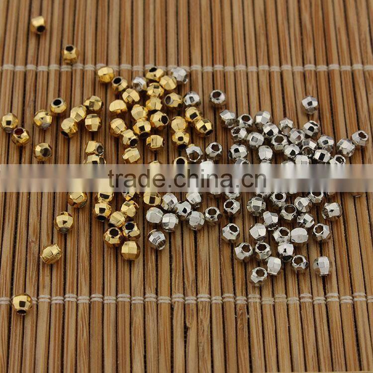 JS1230 Wholesale 4mm gold bicone spacer beads