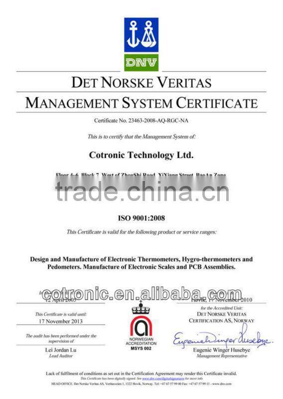 Indoor Digital thermometer with alert