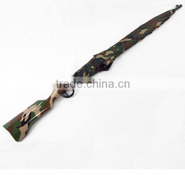 Unique design camouflage color men's auto open water gun umbrella