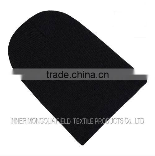 100 Acrylic Cheap Knitted Blank Beanie