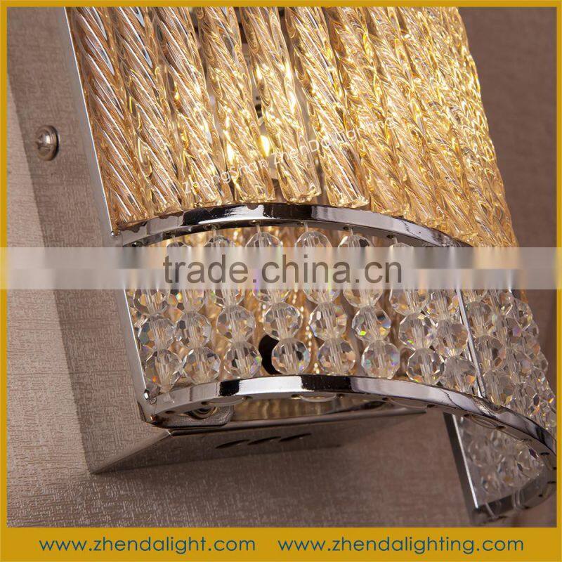 unique design crystal glass and metal wall art decor