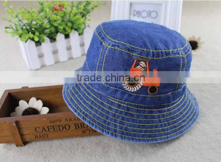 hot sale Baby hats and caps,DENIM BUCKET HATS