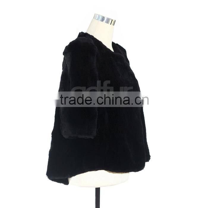 QD22082 Real Rex Rabbit Fur Jacket Winter