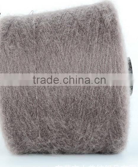 13s 100%wool mohair fancy yarn for knitting/weaving