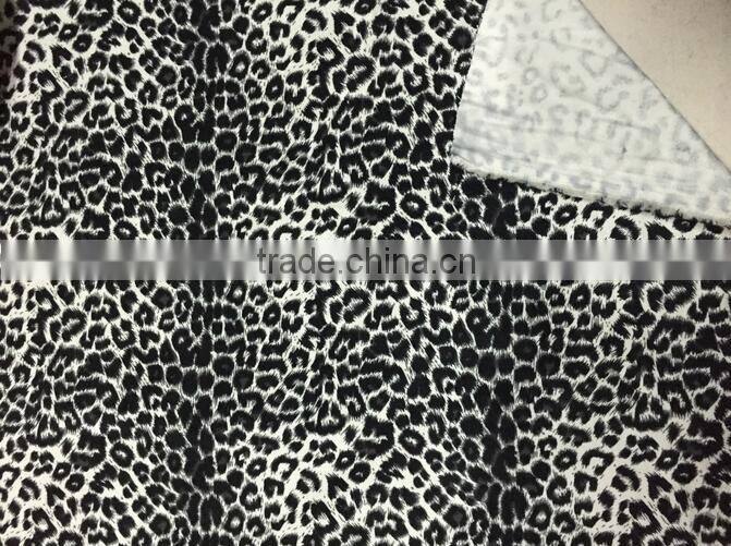 wholesale Popular leopard print linen fabric
