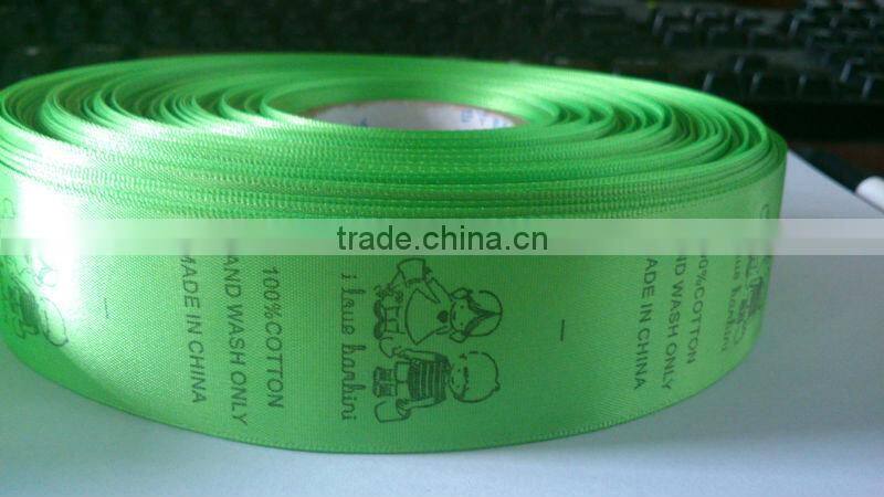 Printed garment wash care labels for t-shirts/swimwear