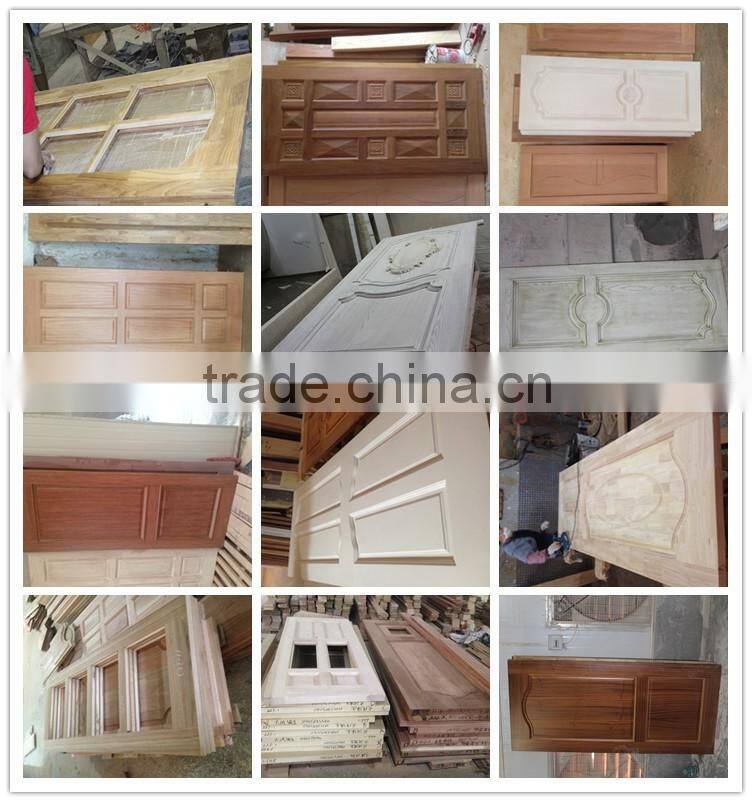 Exterior swing mahogany solid wood double leaf main entrance door