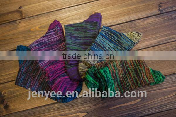 Custom new casual fashion dress stripe sock by apple designer