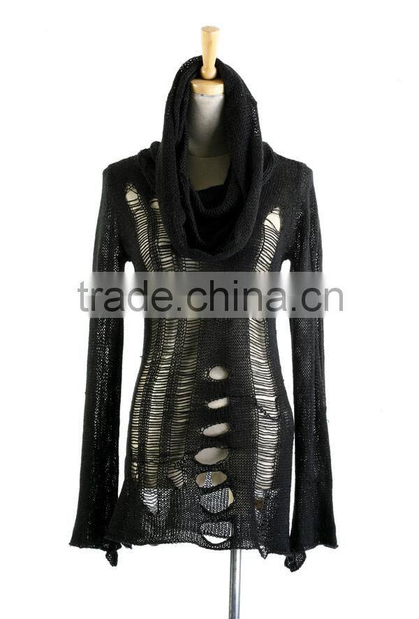 2014 new fashion unique design gothic dark sexy sweater cardigans M-012