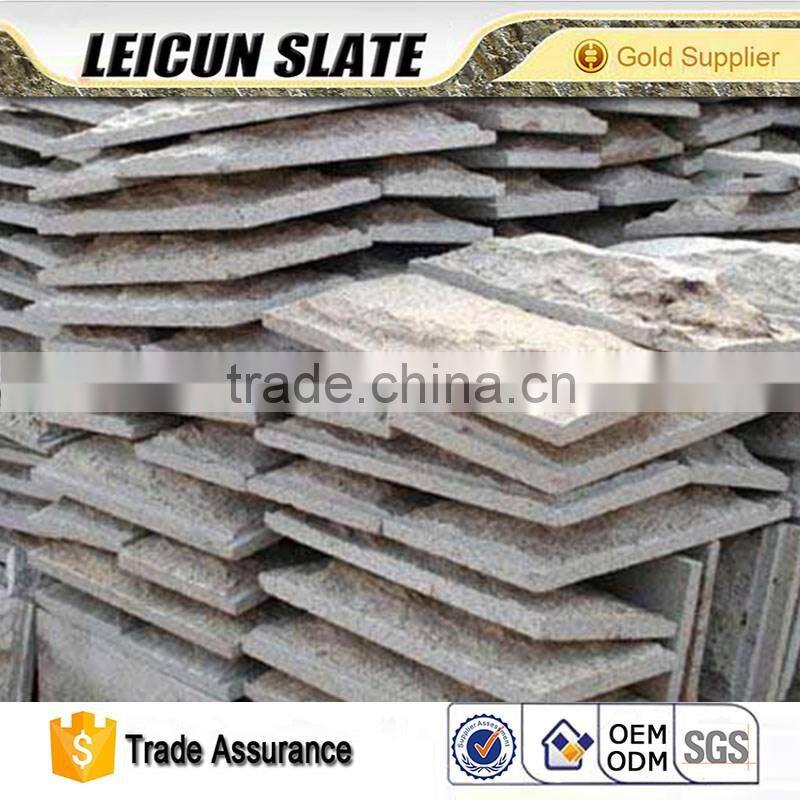 Mushroom Stone Black Slate Tiles & Slabs for Wall Cladding in China