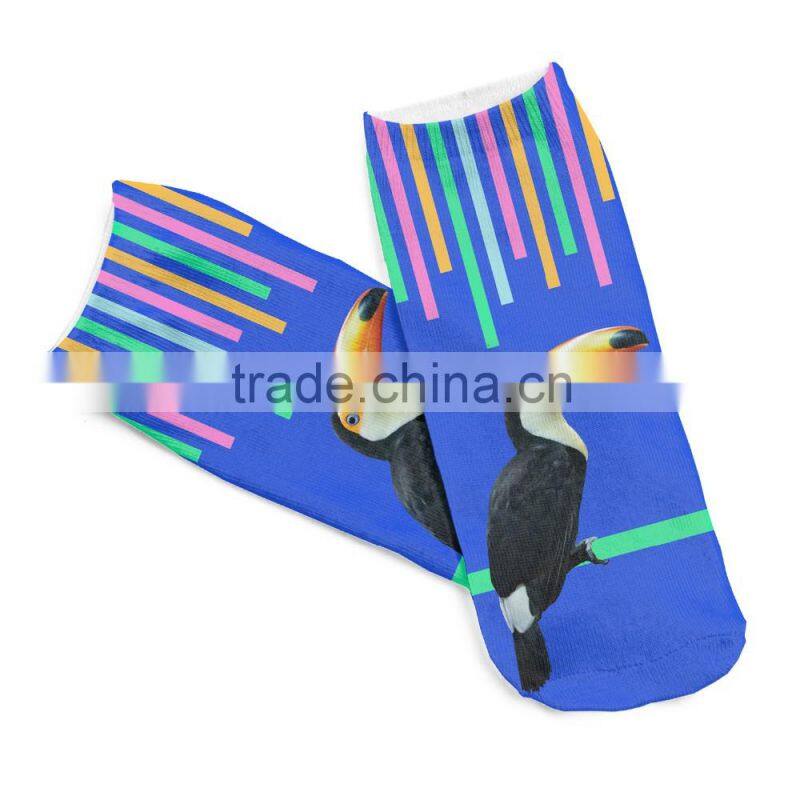 high quality 3d digital full print colorful cartoon cute boy tube socks