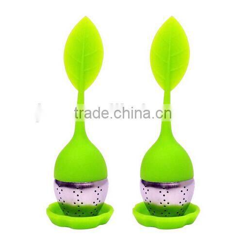 100% Food-grade Silicone bulk Tea Infusers Plastic Tea Infuser