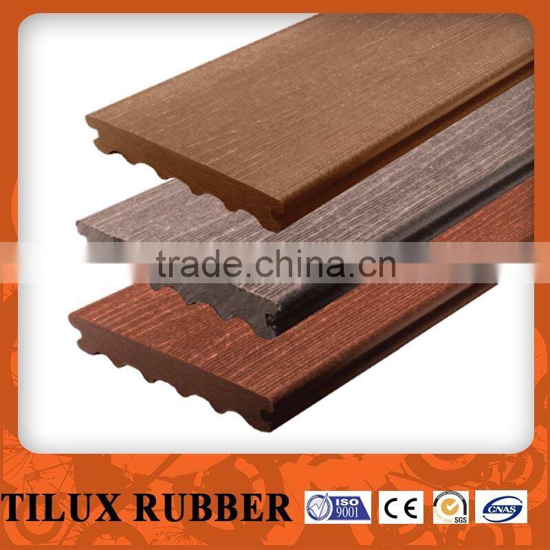 2015 Hot Sale waterproof wood composite decking with CE certificiate