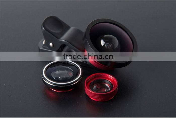 3 in 1 wholesale 180 degree fisheye lens, for iphone camera lens