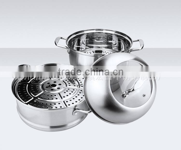 stainless steel kitchenware and cookware food display steamer utensil set