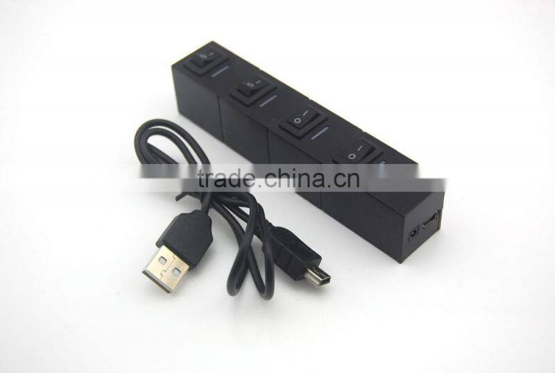 High Speed 4 Port USB 2.0 Multi HUB Splitter Expansion Desktop PC Laptop Adapter